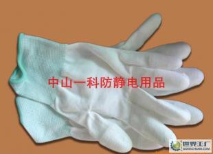 廠家直銷 東莞中山清遠潮州揭陽云浮市PU涂指手套，專為電工電氣行業設計，防靜電更安全